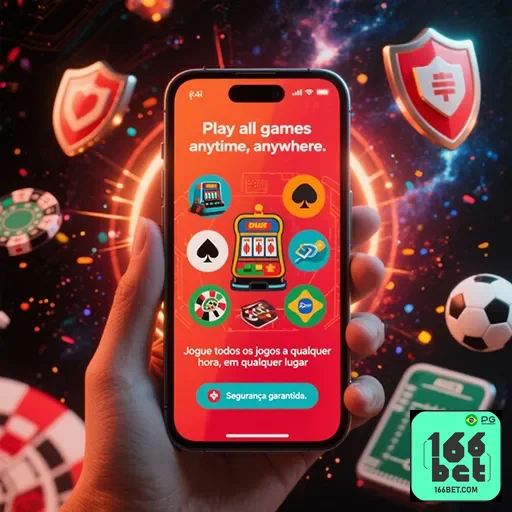 Jogabilidade responsiva para Android e iOS - 166bet
